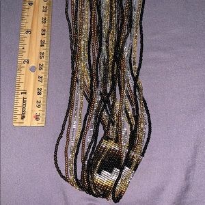 30 strand handmade bead necklace native design